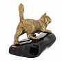 Статуэтка с янтарем "Кот охотник", фотография 2. Интернет-магазин ЛАВКА ПОДАРКОВ