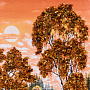 Картина янтарная "Домик у реки" 48х29 см, фотография 3. Интернет-магазин ЛАВКА ПОДАРКОВ
