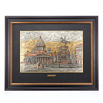 /42*55см Офорт цветной  "СПБ. Исаакиевский собор "