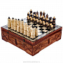 Шахматы деревянные с резными фигурами 40х40 см, фотография 1. Интернет-магазин ЛАВКА ПОДАРКОВ