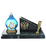 0037897 Бронза ВИЗИТНИЦА "КАПЛЯ ЧИСТОЙ ВОДЫ" (3.57)