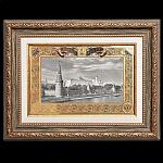  /ГП0503ПАННО "Москва" в технике Златоустовской гравюры 210*135 арт.ПДЗ-0001