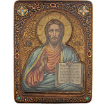 0017874/21*29см Икона живописная"Господь Вседержитель"кипарис  в ПУ (RTI-810.ak