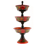 0074593/48*22см Хохлома ГЕРИДОН 3-х ярусный 48*22см