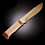 0049609 Златоуст Нож разделочный SN-2 (дерево) с титановым покрытием