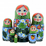 Матрешка. Нетрадиционная Хохлома. 6 мест, фотография 2. Интернет-магазин ЛАВКА ПОДАРКОВ