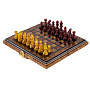 Шахматы складные с янтарными фигурами 30х28 см, фотография 1. Интернет-магазин ЛАВКА ПОДАРКОВ