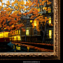 Картина с подсветкой "Вечерний город" с натуральным янтарем, фотография 4. Интернет-магазин ЛАВКА ПОДАРКОВ