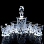 0050615 НАБОР Д/ВИСКИ С ГРАВИРОВКОЙ "Дракон " 6 стаканов + графин