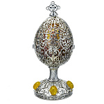 0031058-09 Традиции ФАБЕРЖЕ Сувенир ЯЙЦО-ШКАТУЛКА РЕЗНОЕ РС-0740-09
