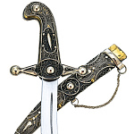 300093  Сувенирное оружие КИНЖАЛ, камни,филигрань