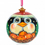 Новогодний елочный шар "Птичка с апельсинами", фотография 1. Интернет-магазин ЛАВКА ПОДАРКОВ