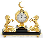 25342 Златоуст ЧАСЫ "ИСЛАМ" Змеевик, Фианиты, позолота,в П/У