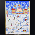 0028651/80.73809.00.1 ЛФЗ ПЛАСТ панно Прямоуг."На катке. в огнях вечера №3" ТН1