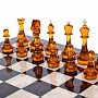 Шахматы с янтарными фигурами "Классические" 48х48 см, фотография 1. Интернет-магазин ЛАВКА ПОДАРКОВ