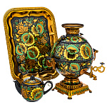 00693771 Самовар электрический "ОСЕНЬ" 5 л прямоуг поднос