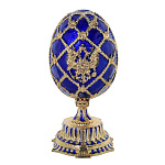 0031255 Традиции ФАБЕРЖЕ ЯЙЦО двойное с короной и с часами Н-17-01-11