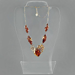 723064/26,06г  Серебро 925* ПОДВЕСКА вст.Янтарь р/п