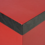 Подарочная упаковка из экокожи красная 16х16х16 см, фотография 3. Интернет-магазин ЛАВКА ПОДАРКОВ