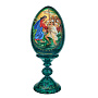 Деревянное пасхальное яйцо на подставке "Николай Чудотворец. Хождение по водам", фотография 2. Интернет-магазин ЛАВКА ПОДАРКОВ