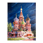 0059822-НП/60*80см-Без багета  Картина "ХРАМ ВАСИЛИЯ БЛАЖЕННОГО" 