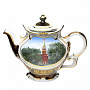 Самовар электрический "Спасская башня". Фарфор. 5 л. с чашками, чайником и сахарницей, фотография 2. Интернет-магазин ЛАВКА ПОДАРКОВ