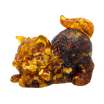 0063423 Янтарь Скульптура "КОТ"