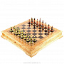  Шахматы деревянные из карельской березы (фигуры из янтаря) , фотография 1. Интернет-магазин ЛАВКА ПОДАРКОВ