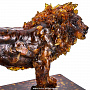 Скульптура из янтаря "Лев", фотография 4. Интернет-магазин ЛАВКА ПОДАРКОВ