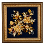 Картина янтарная "Цветы" 40х40 см, фотография 4. Интернет-магазин ЛАВКА ПОДАРКОВ