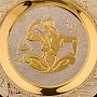 Тарелка декоративная с позолотой "Знак зодиака Весы". Златоуст, фотография 3. Интернет-магазин ЛАВКА ПОДАРКОВ