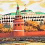 Картина янтарная "Кремлевский мост" 60х40 см, фотография 5. Интернет-магазин ЛАВКА ПОДАРКОВ