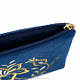Бархатная косметичка с вышивкой "Нежность". Темно-синяя, фотография 5. Интернет-магазин ЛАВКА ПОДАРКОВ