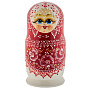 Матрешка "Зимние узоры" 5 мест, фотография 2. Интернет-магазин ЛАВКА ПОДАРКОВ