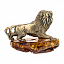Статуэтка с янтарем "Крадущийся лев", фотография 3. Интернет-магазин ЛАВКА ПОДАРКОВ