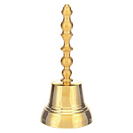 0015429 Бронза КОЛОКОЛЬЧИК "Классический №4" 5*7,5см с мет.ручкой
