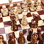 Шахматы из камня в ларце 32*32 см "Европейские", фотография 4. Интернет-магазин ЛАВКА ПОДАРКОВ