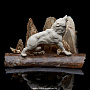 Скульптура из бивня мамонта "Волк", фотография 1. Интернет-магазин ЛАВКА ПОДАРКОВ