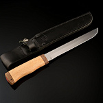 0049639 Златоуст Нож разделочный Сом (дерево)