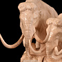 Скульптура из бивня мамонта "Пара мамонтов", фотография 3. Интернет-магазин ЛАВКА ПОДАРКОВ