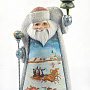 Скульптура из дерева "Дед Мороз "Ёлочка", фотография 1. Интернет-магазин ЛАВКА ПОДАРКОВ