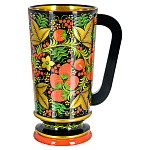 100435  Хохлома Кружка  "Трапезная ЯГОДЫ" 200х100 (Высшая категория) 13220200100