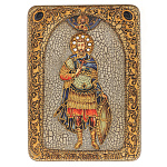 0074149/21*29см Икона подарочная "Св. мученик Иоанн Воин" мор.дуб (RTI-542.m)