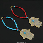 0021852/ФР Златоуст панно ОБЕРЕГ (ХАМСА) "Рука защиты"позолота в П/У