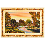 0065045-28*20см ПАННО настенной ПЕЙЗАЖ № 9 (янтарная крошка)