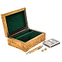 Шкатулка деревянная с игральными картами и ручкой, фотография 1. Интернет-магазин ЛАВКА ПОДАРКОВ