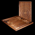 0066073 /105-54 Нарды из массива черного дуба  58*63см 