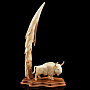 Скульптура из бивня мамонта и кости "Бык", фотография 2. Интернет-магазин ЛАВКА ПОДАРКОВ