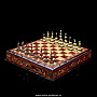 Шахматы с янтарными фигурами "Витые", фотография 1. Интернет-магазин ЛАВКА ПОДАРКОВ