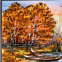 Картина янтарная "Пейзаж" 47х28 см, фотография 3. Интернет-магазин ЛАВКА ПОДАРКОВ